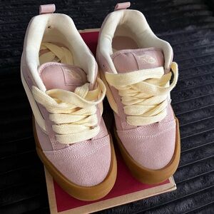 Vans Blush and Cream Low-Tops